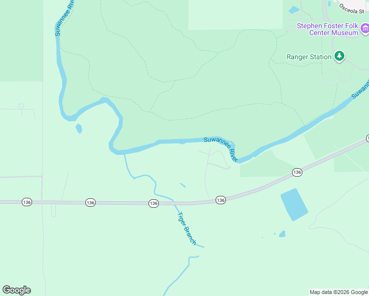 map of restaurants, bars, coffee shops, grocery stores, and more near 346 Northwest Null Road in White Springs