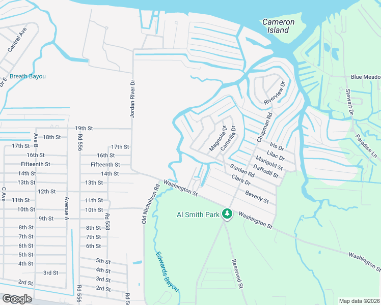 map of restaurants, bars, coffee shops, grocery stores, and more near 515 Garden Road in Bay St. Louis