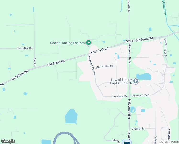 map of restaurants, bars, coffee shops, grocery stores, and more near 574 Pleasant Pine Drive in Jacksonville