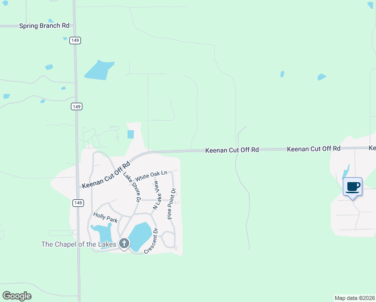 map of restaurants, bars, coffee shops, grocery stores, and more near 18788 Keenan Cut Off Road in Montgomery