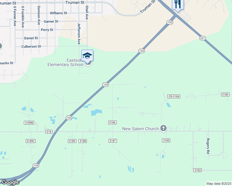 map of restaurants, bars, coffee shops, grocery stores, and more near 302 Ray Road in Cleveland