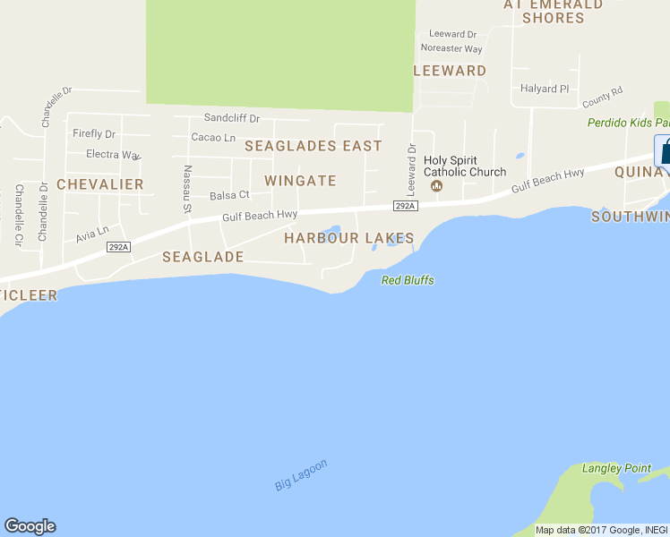 map of restaurants, bars, coffee shops, grocery stores, and more near 307 Ethel Wingate Drive in Pensacola