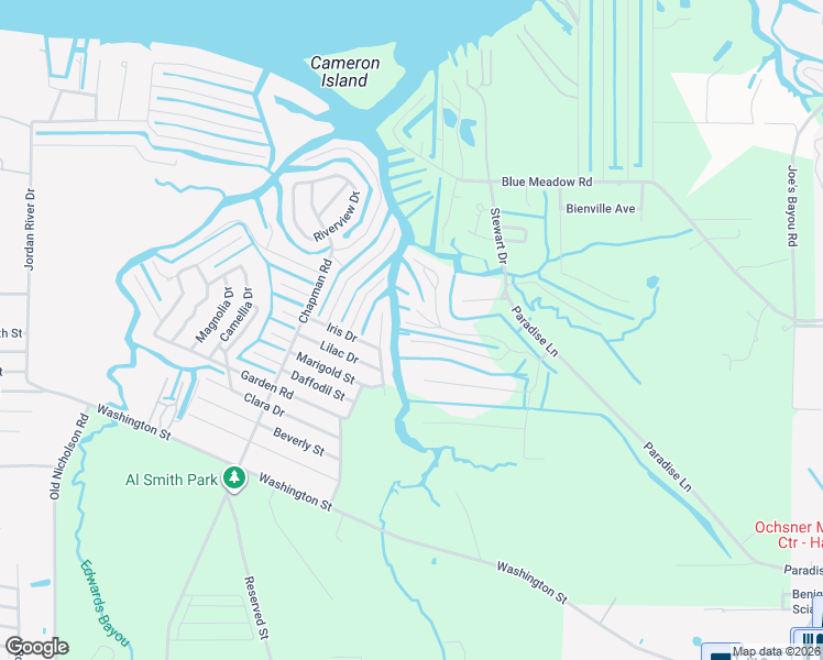 map of restaurants, bars, coffee shops, grocery stores, and more near 2099 McMahan Lane in Bay St. Louis
