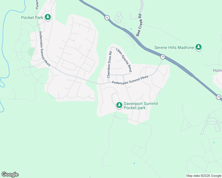 map of restaurants, bars, coffee shops, grocery stores, and more near 5900 Davenport Divide Road in Austin
