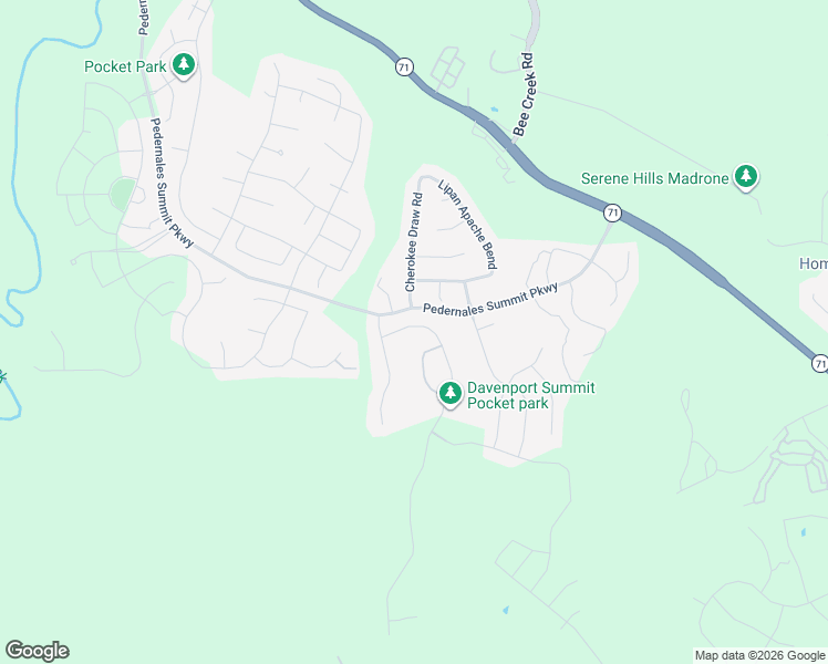 map of restaurants, bars, coffee shops, grocery stores, and more near 5900 Davenport Divide Road in Austin