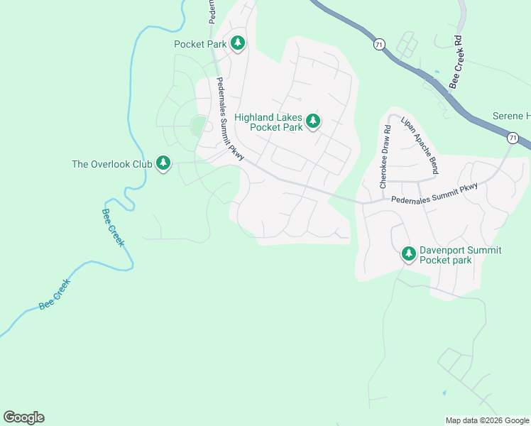 map of restaurants, bars, coffee shops, grocery stores, and more near 18520 DeWitt Place in Austin