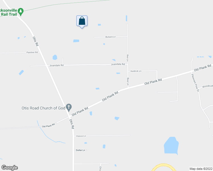 map of restaurants, bars, coffee shops, grocery stores, and more near 13261 Old Plank Road in Jacksonville