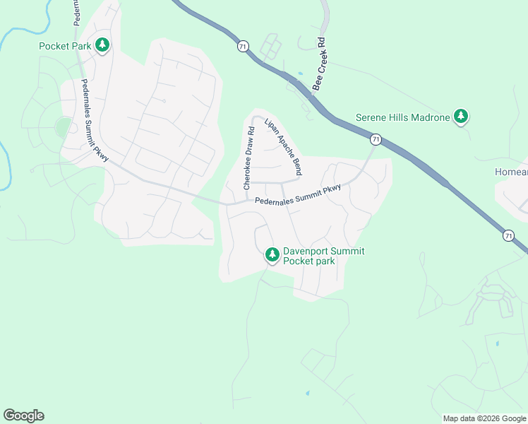 map of restaurants, bars, coffee shops, grocery stores, and more near 5913 Davenport Divide Road in Austin
