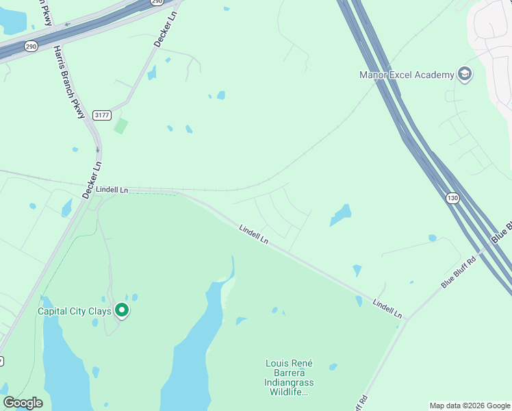 map of restaurants, bars, coffee shops, grocery stores, and more near 9226-9682 Lindell Lane in Austin