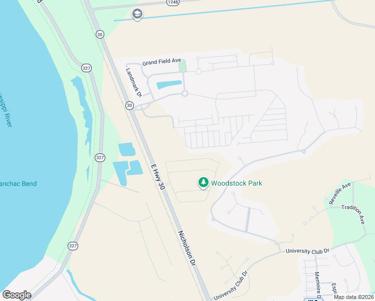 map of restaurants, bars, coffee shops, grocery stores, and more near 3150 Cresthaven Avenue in Baton Rouge