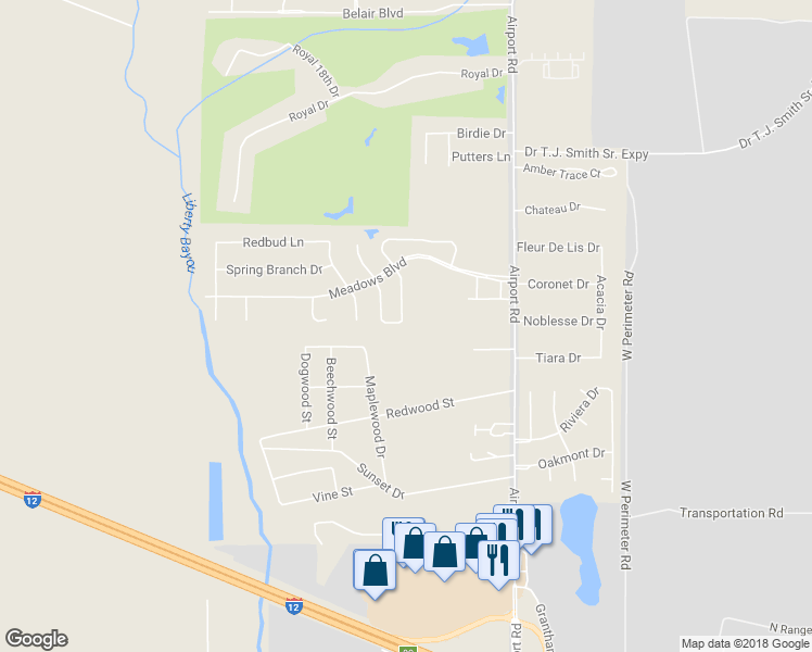 map of restaurants, bars, coffee shops, grocery stores, and more near 1137 Rose Meadow Loop in Slidell