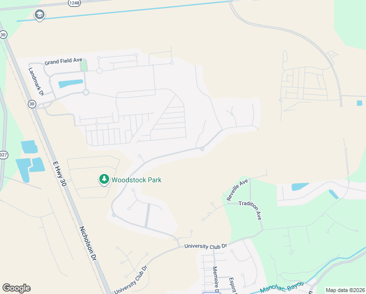 map of restaurants, bars, coffee shops, grocery stores, and more near 14444 Memorial Tower Drive in Baton Rouge