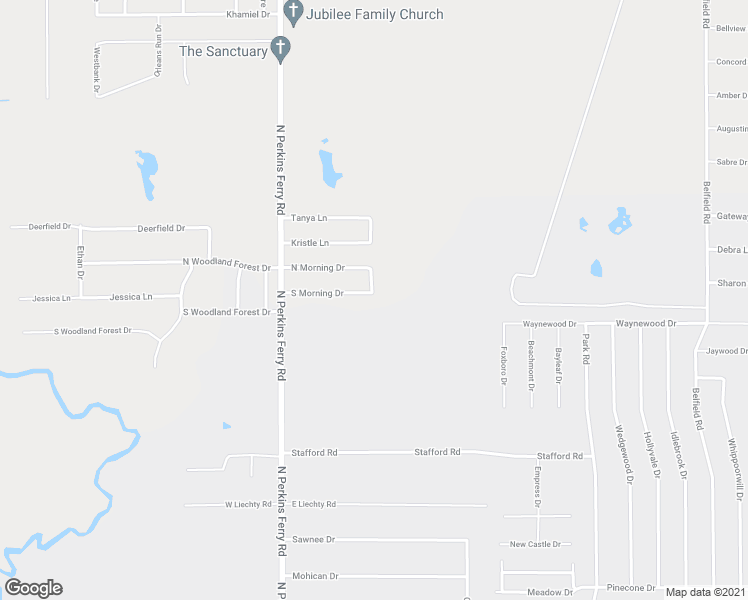 map of restaurants, bars, coffee shops, grocery stores, and more near 1421 South Morning Drive in Lake Charles