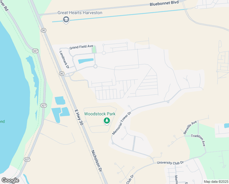 map of restaurants, bars, coffee shops, grocery stores, and more near 14030 Knoll Park Place in Baton Rouge