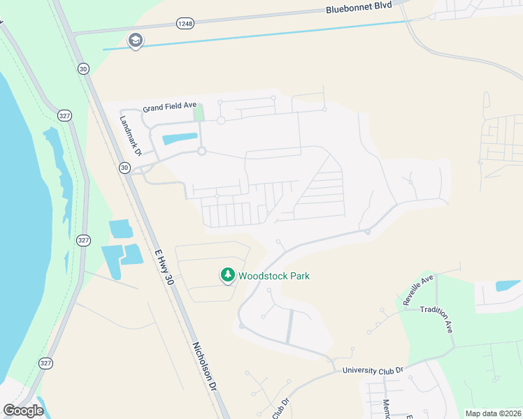 map of restaurants, bars, coffee shops, grocery stores, and more near 14037 Park Terrace in Baton Rouge