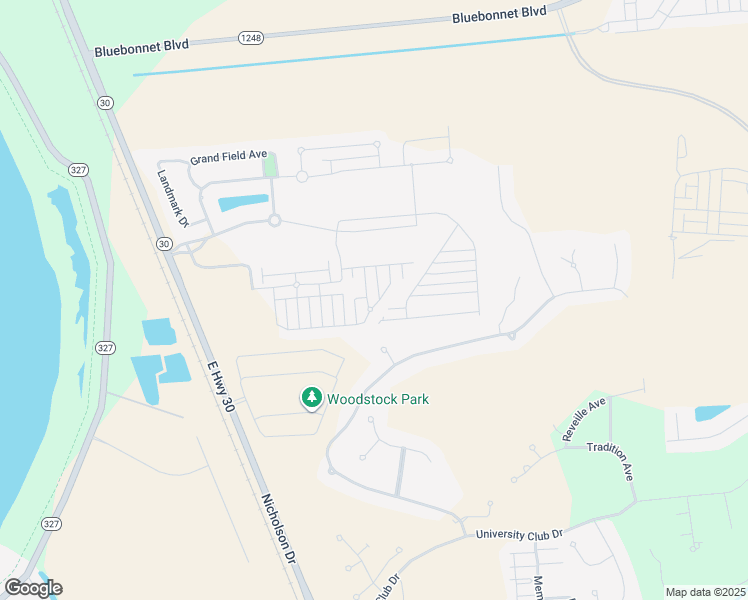 map of restaurants, bars, coffee shops, grocery stores, and more near 14037 Park Terrace in Baton Rouge