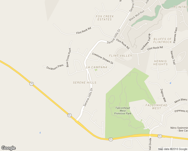 map of restaurants, bars, coffee shops, grocery stores, and more near 712 Crestone Stream Drive in Lakeway