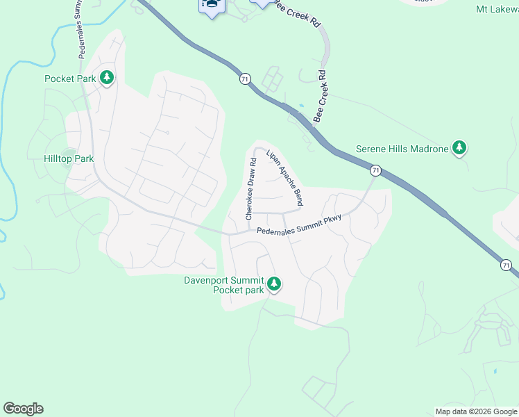 map of restaurants, bars, coffee shops, grocery stores, and more near 5908 Lipan Apache Bend in Austin