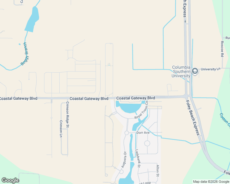 map of restaurants, bars, coffee shops, grocery stores, and more near 7010 Rocky Road Loop in Gulf Shores