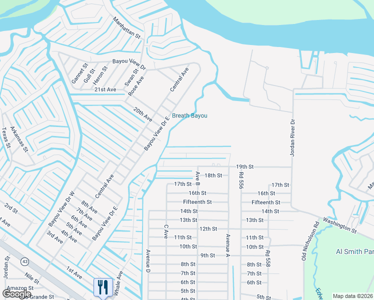 map of restaurants, bars, coffee shops, grocery stores, and more near 4115 Old Lazy River Road in Bay Saint Louis