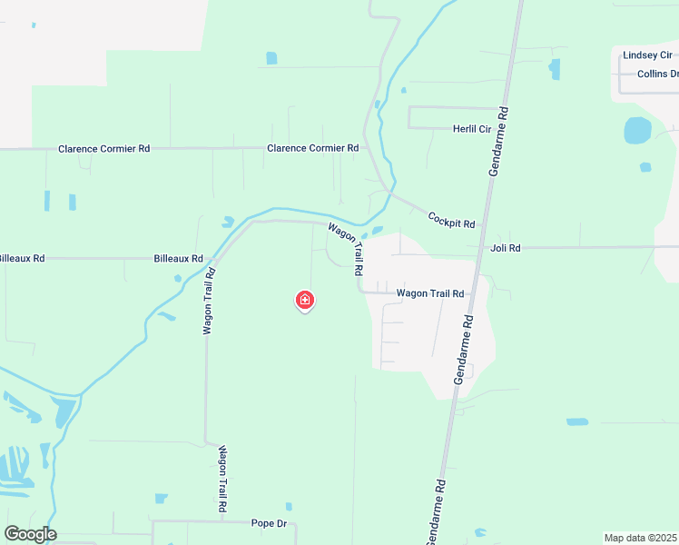 map of restaurants, bars, coffee shops, grocery stores, and more near 718 Wagon Trail Road in Carencro