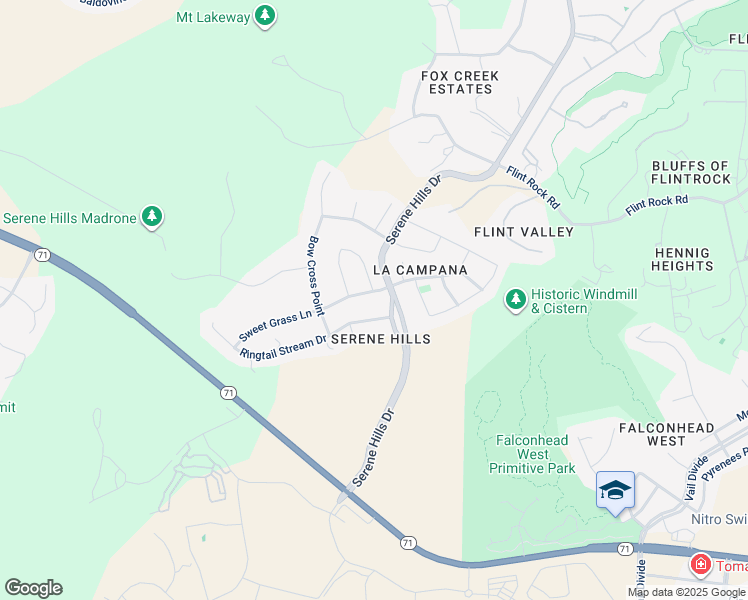 map of restaurants, bars, coffee shops, grocery stores, and more near 412 Ringtail Stream Drive in Lakeway