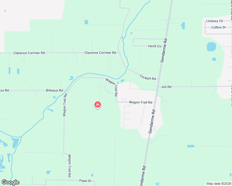 map of restaurants, bars, coffee shops, grocery stores, and more near 776 Wagon Trail Road in Carencro