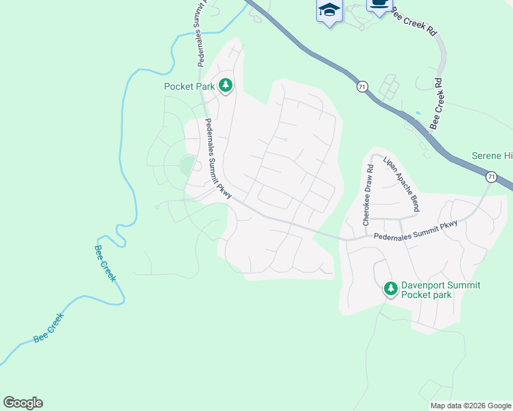 map of restaurants, bars, coffee shops, grocery stores, and more near 18617 Tanner Bayou Loop in Austin
