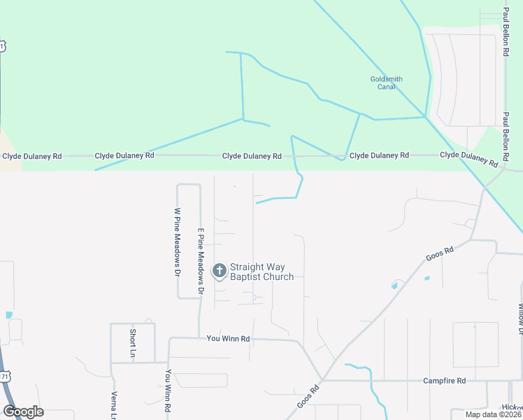 map of restaurants, bars, coffee shops, grocery stores, and more near 1576 Georgia Road in Moss Bluff