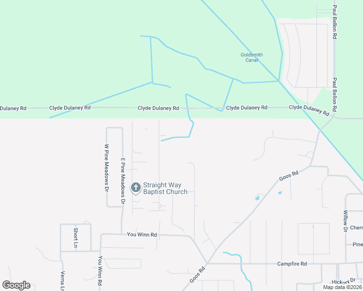map of restaurants, bars, coffee shops, grocery stores, and more near 1576 Georgia Road in Moss Bluff