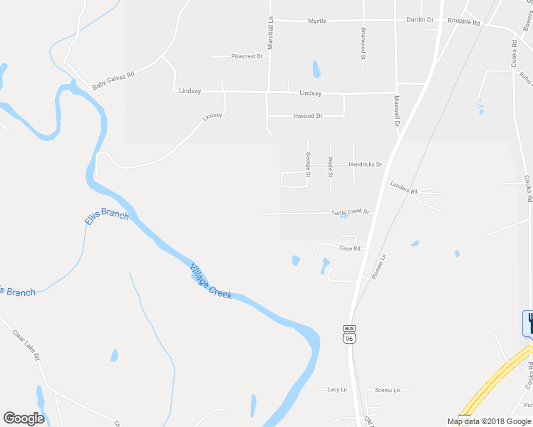 map of restaurants, bars, coffee shops, grocery stores, and more near 284 Turtle Creek Drive in Silsbee