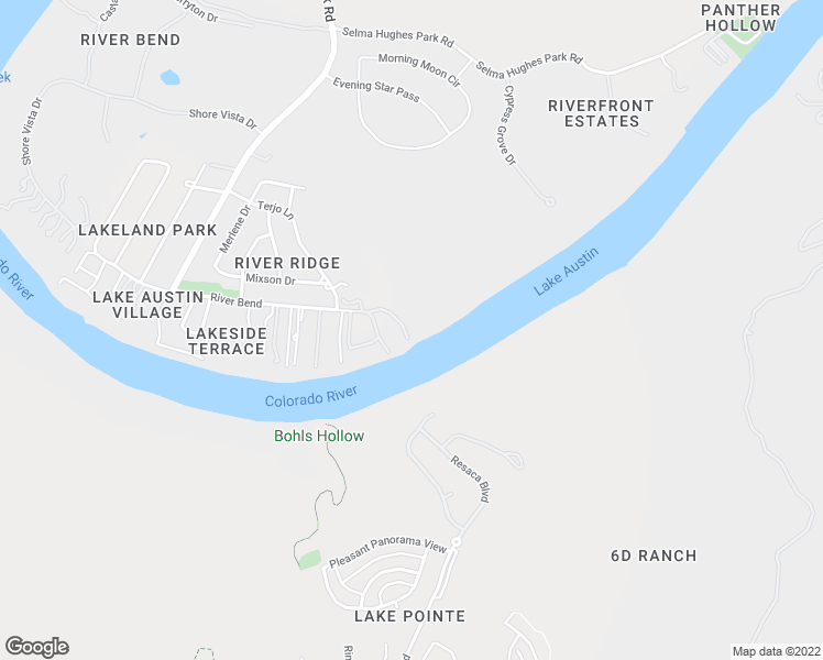 map of restaurants, bars, coffee shops, grocery stores, and more near 13222 River Bend in Austin