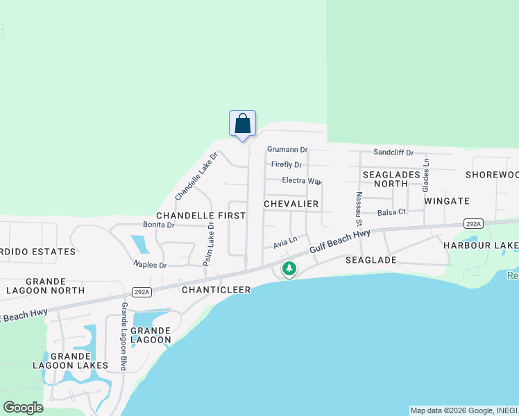 map of restaurants, bars, coffee shops, grocery stores, and more near 3025 Dauntless Drive in Pensacola