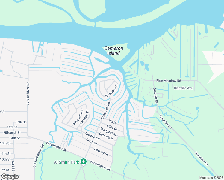 map of restaurants, bars, coffee shops, grocery stores, and more near 609 Riverview Drive in Bay St. Louis