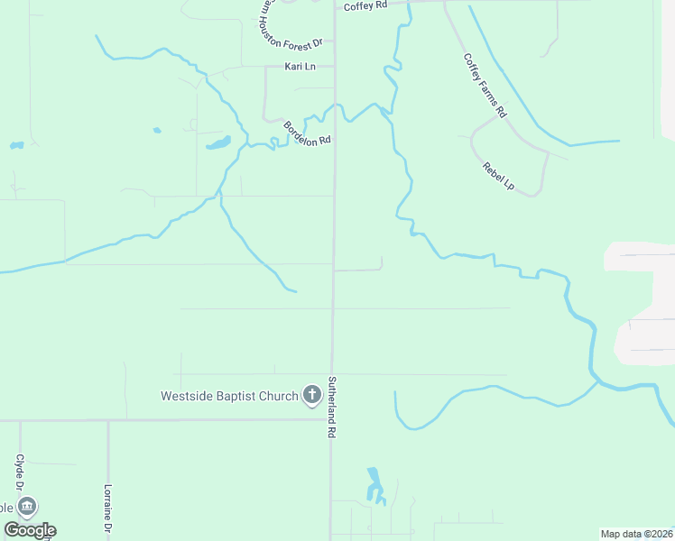 map of restaurants, bars, coffee shops, grocery stores, and more near 1664-1746 Sutherland Road in Lake Charles