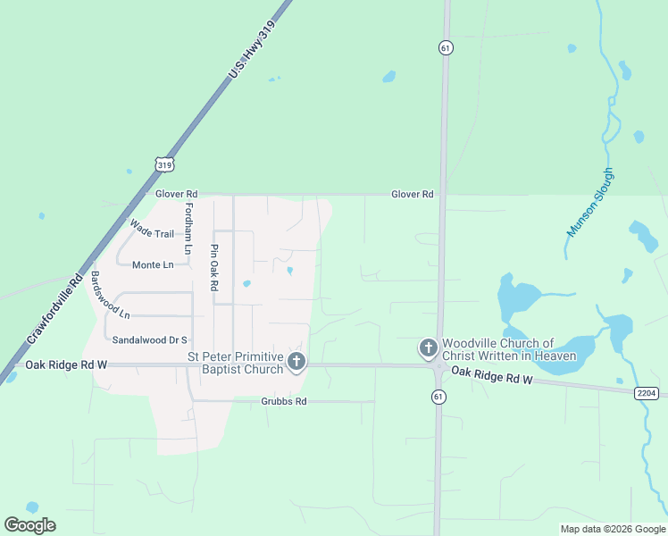 map of restaurants, bars, coffee shops, grocery stores, and more near 9211 Dorothy Road in Tallahassee