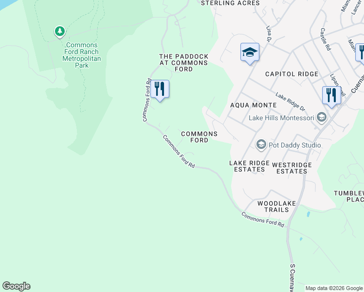 map of restaurants, bars, coffee shops, grocery stores, and more near 10213 Amwell Cove in Austin