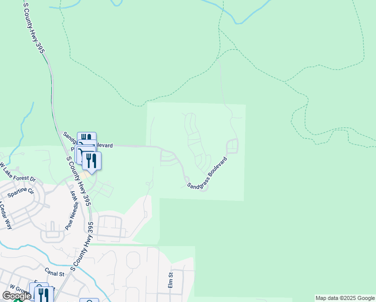 map of restaurants, bars, coffee shops, grocery stores, and more near 211 Flatwoods Forest Loop in Santa Rosa Beach