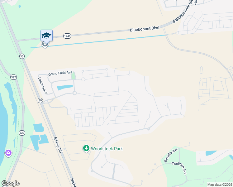 map of restaurants, bars, coffee shops, grocery stores, and more near 2728 Lexington Lakes Avenue in Baton Rouge