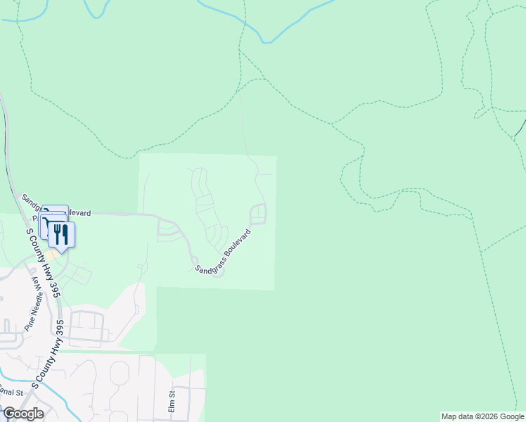 map of restaurants, bars, coffee shops, grocery stores, and more near 101 Prairie Pass in Santa Rosa Beach