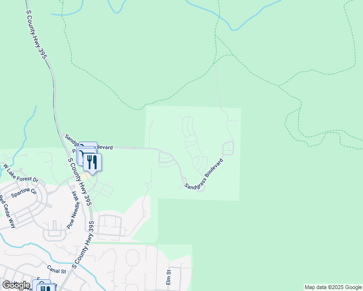 map of restaurants, bars, coffee shops, grocery stores, and more near 211 Flatwoods Forest Loop in Santa Rosa Beach
