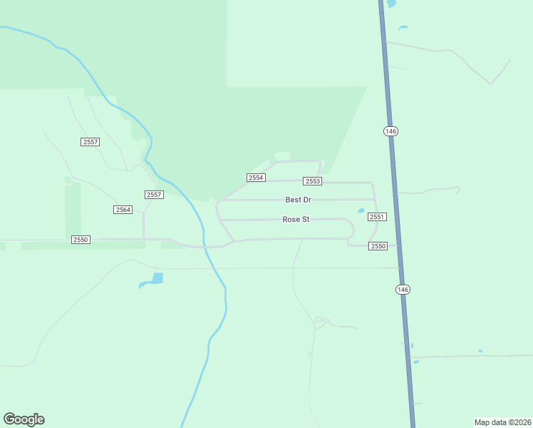 map of restaurants, bars, coffee shops, grocery stores, and more near 400 County Road 2555 in Cleveland