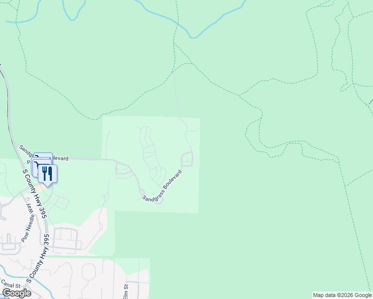 map of restaurants, bars, coffee shops, grocery stores, and more near 101 Prairie Pass in Santa Rosa Beach