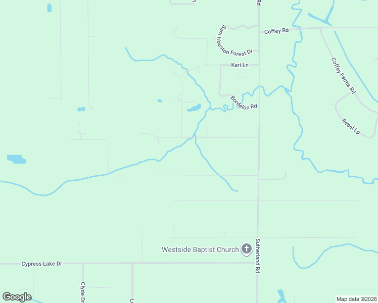 map of restaurants, bars, coffee shops, grocery stores, and more near 3106 Jug Says Road in Lake Charles