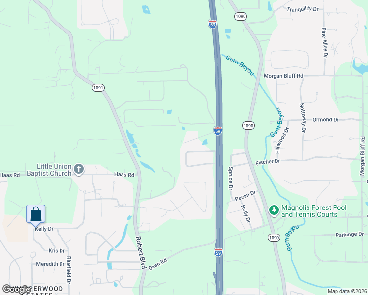 map of restaurants, bars, coffee shops, grocery stores, and more near 39485 Pittman Road in Pearl River
