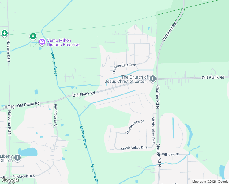 map of restaurants, bars, coffee shops, grocery stores, and more near 11400 Old Plank Road in Jacksonville