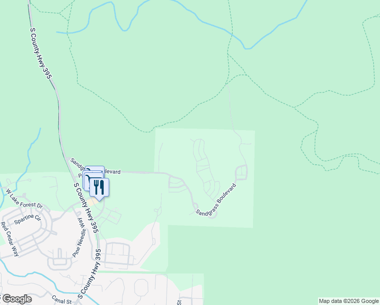 map of restaurants, bars, coffee shops, grocery stores, and more near 319 Flatwoods Forest Loop in Santa Rosa Beach