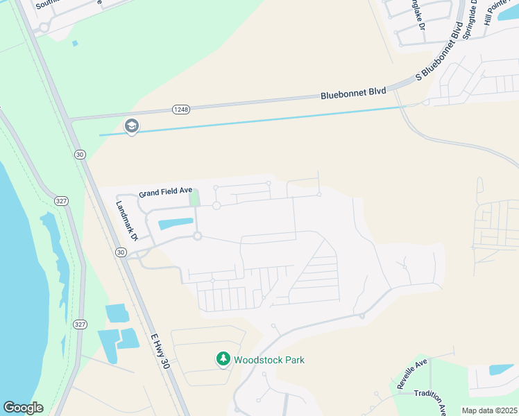 map of restaurants, bars, coffee shops, grocery stores, and more near 2855 Grand Way Avenue in Baton Rouge