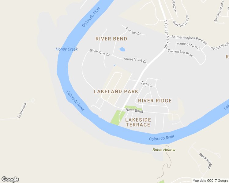 map of restaurants, bars, coffee shops, grocery stores, and more near 1403 East Lakeland Drive in Austin