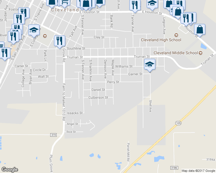 map of restaurants, bars, coffee shops, grocery stores, and more near 1107 Denison Avenue in Cleveland